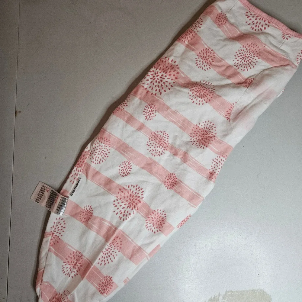 CuddleBug Gllquen Baby Swaddle Wrap Set 2PK Chevron Pink Stripe 0-3M 7-14lbs